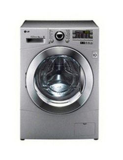 LG F14A8TDA5 Washing Machine, 8kg Load, A+++ Energy Rating, 1400rpm Spin, Silver